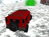 Offroad snow jeep passenger mountain uphill driving